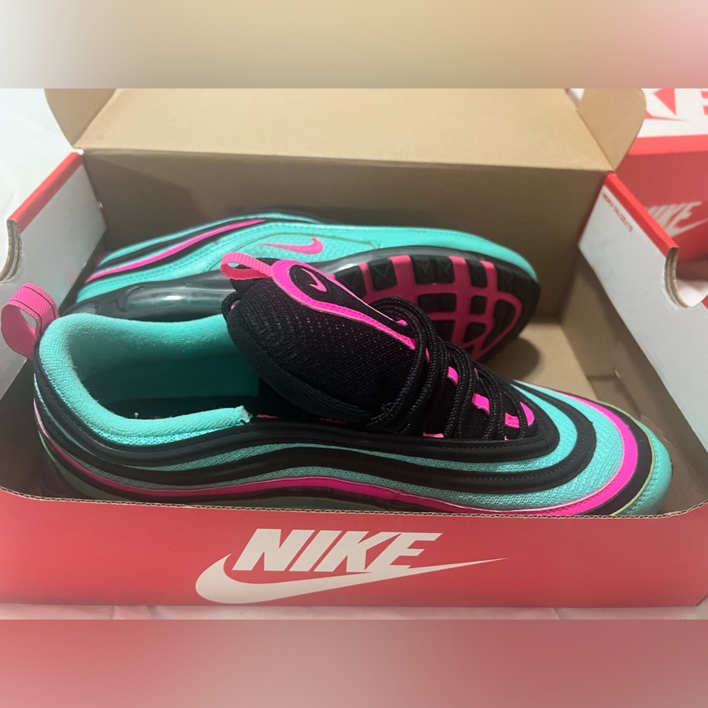 COPY - Air max 97’s, South Beach. Woman’s size 11, Mens size 9.5
